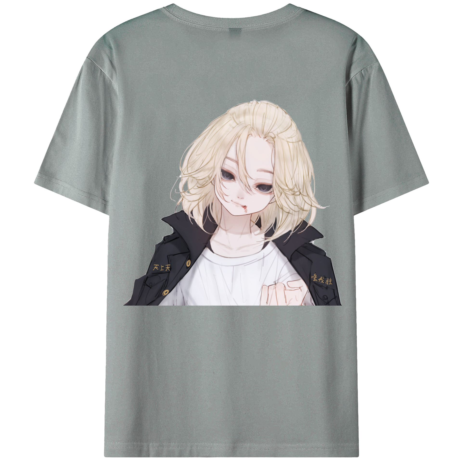 （画像用） 東京リベンジャーズ Tokyo Revengers 綿100％ メンズ半袖Tシャツ（バックプリント） 通気性